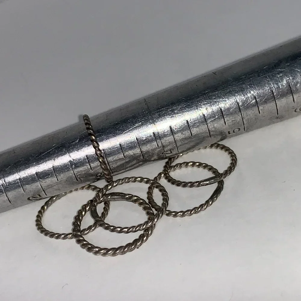 Sterling Silver Twisty Ring, Size 3